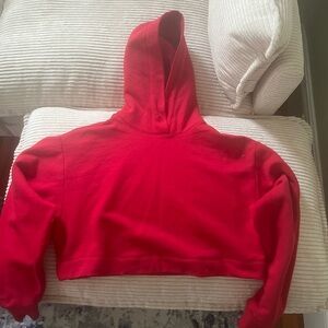 Alo yoga Bae hoodie size small bold red